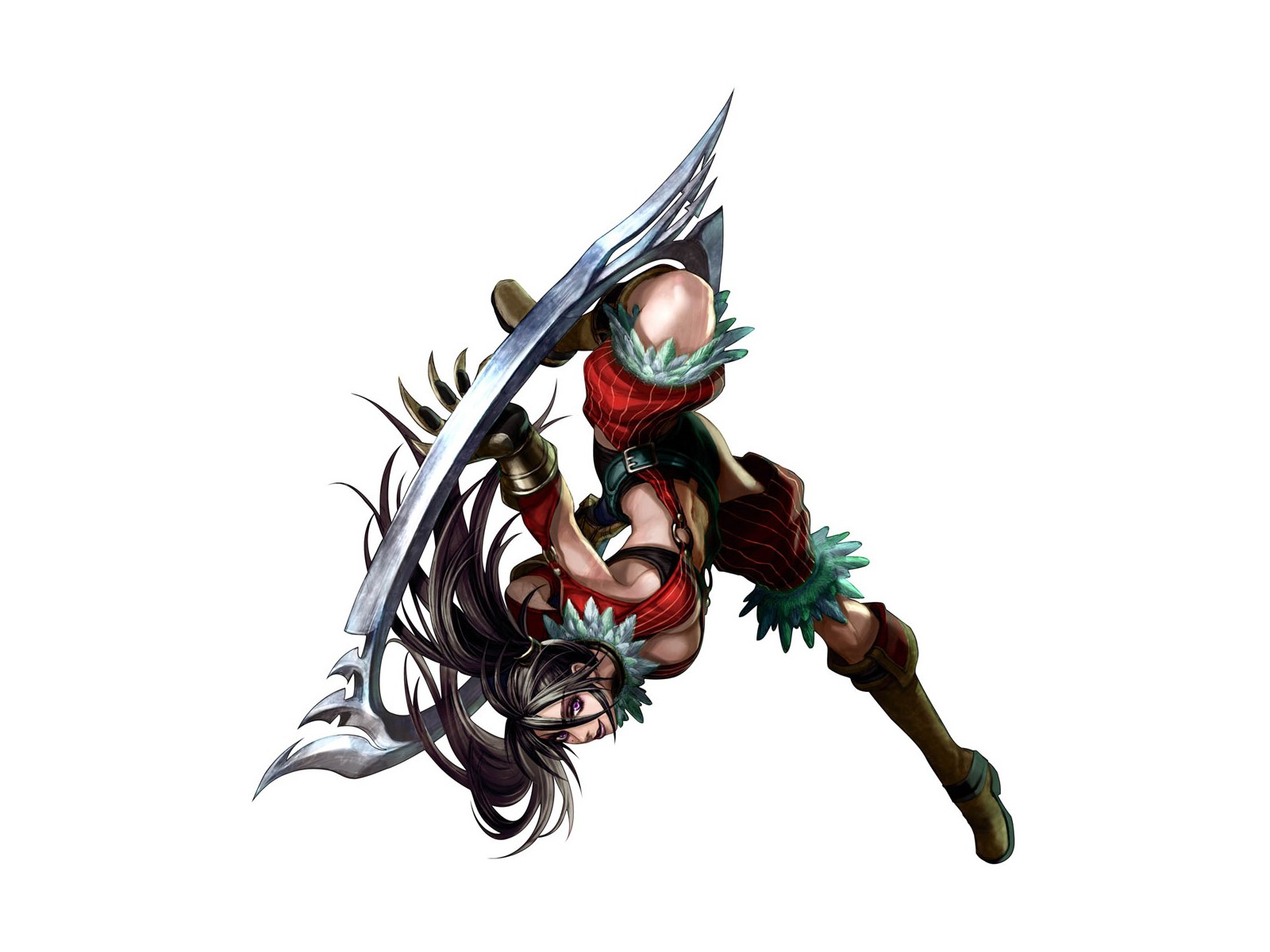 female warrior with large sword