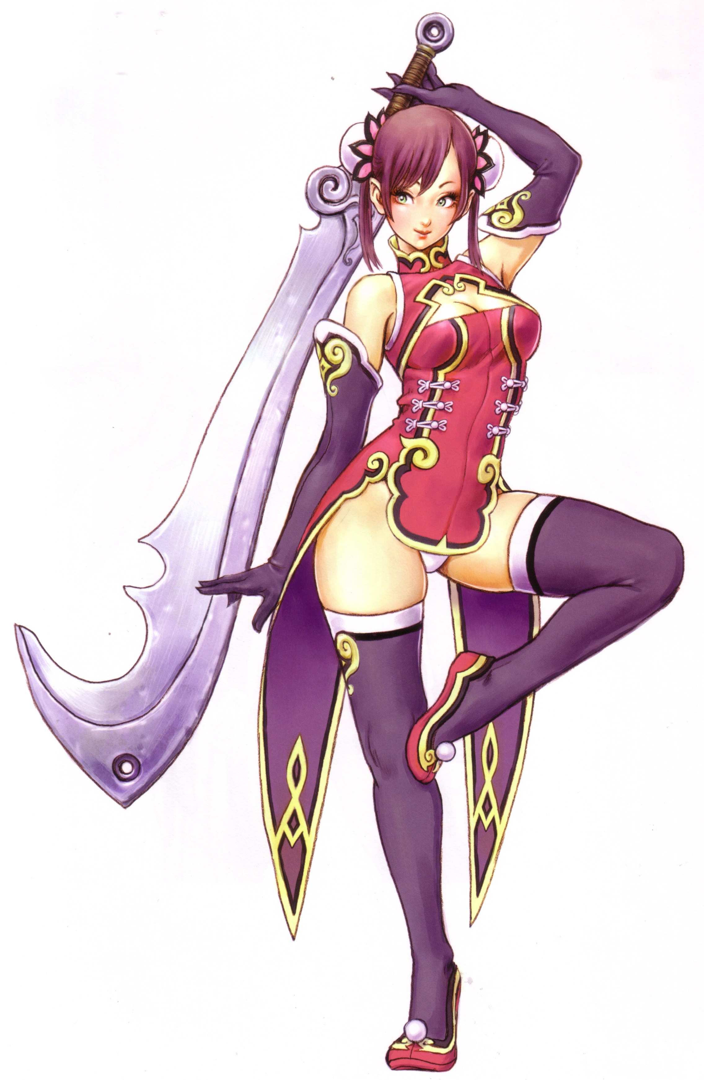 female warrior with large sword