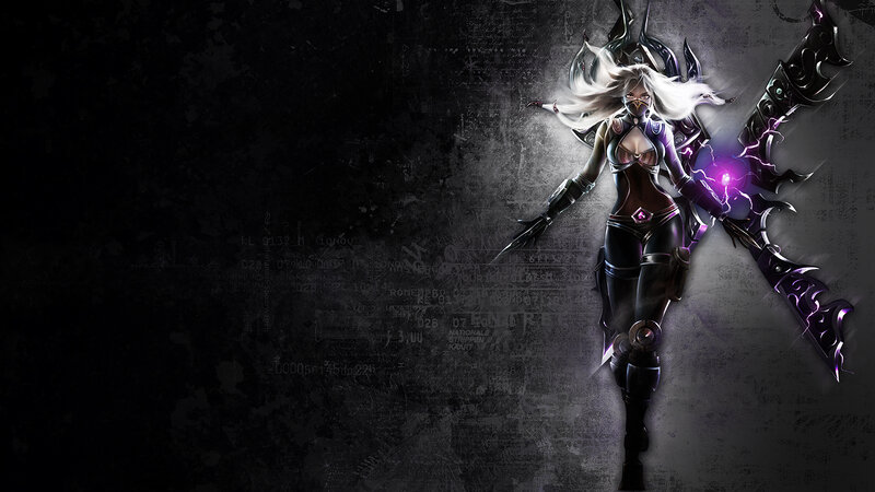 Female Warrior with Large Sword — Black, Dramatic, Digital Art