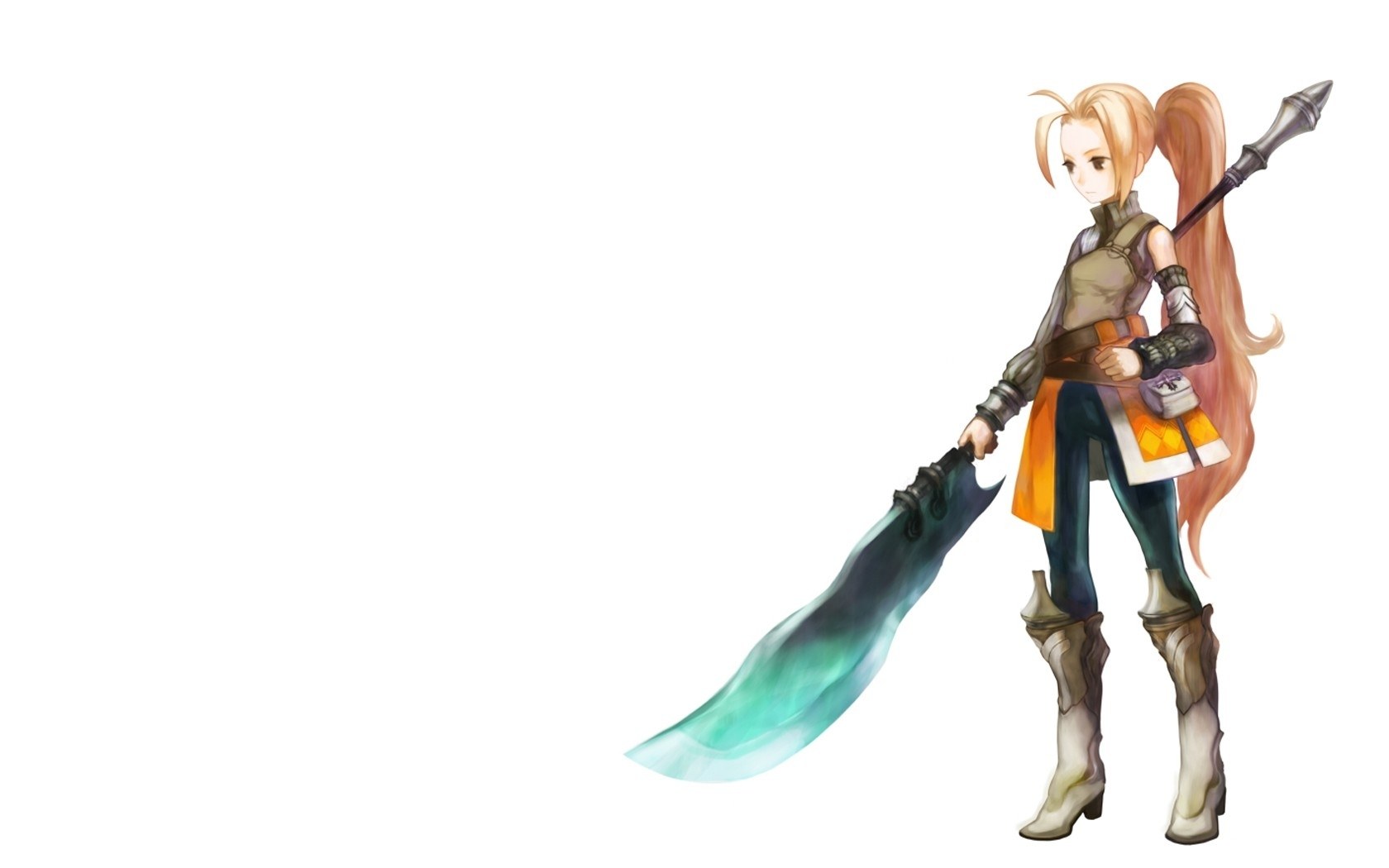 female warrior with large sword