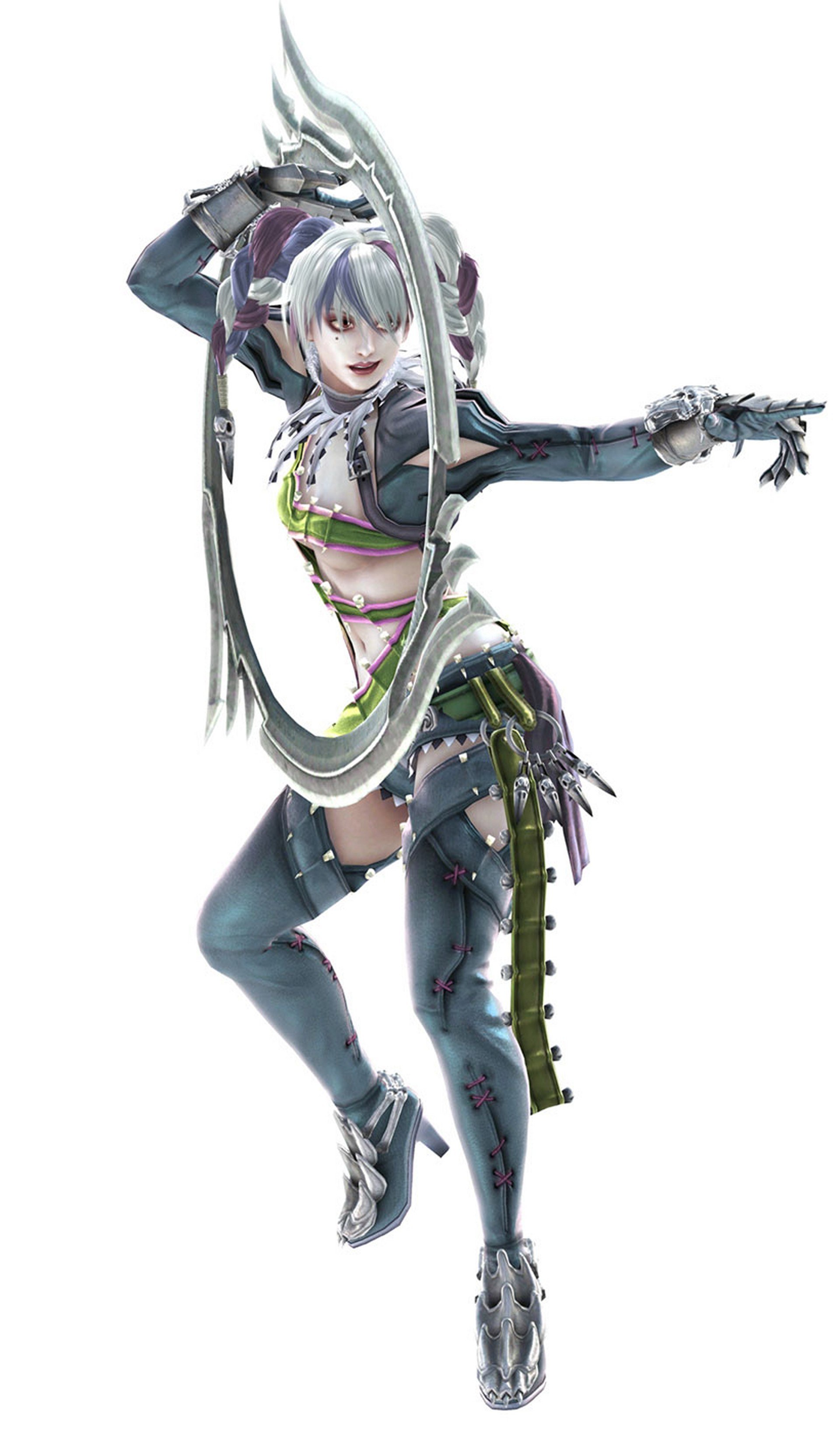 female warrior with large weapon
