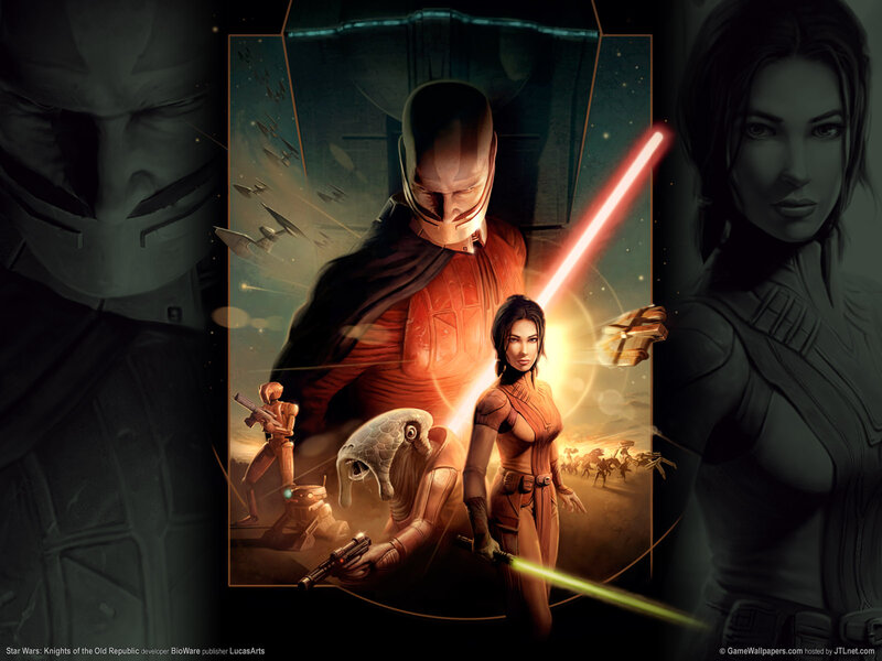 Female Warrior with Lightsabers — Orange