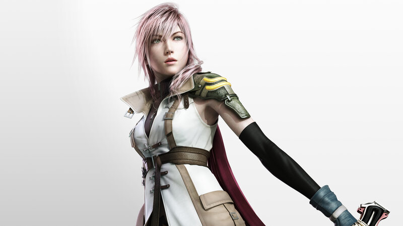 female warrior with pink hair