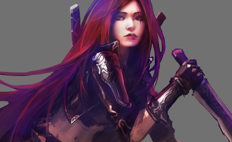 female warrior with red hair