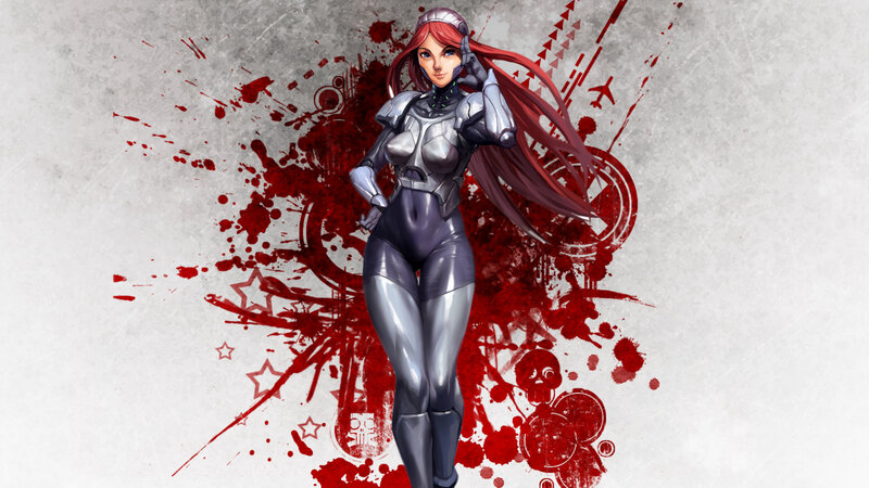 female warrior with red hair