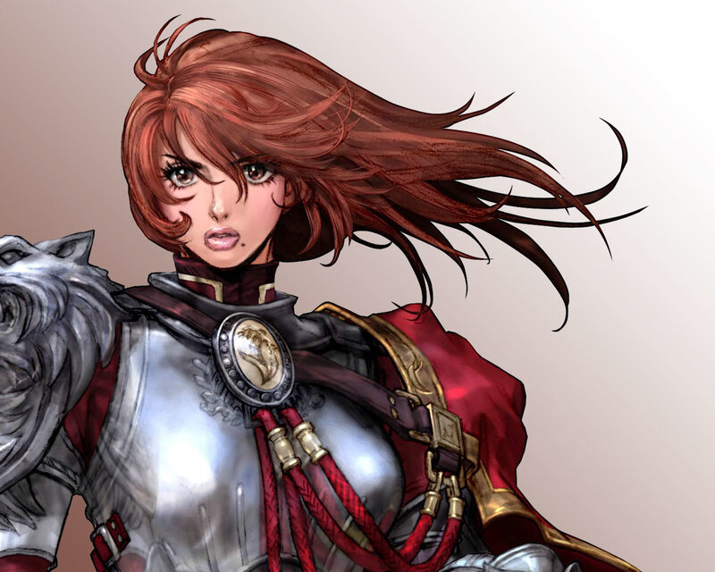 Female Warrior with Red Hair — Dramatic, Digital Art, Armor
