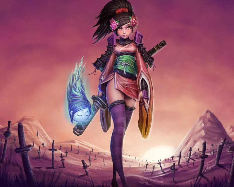 Female Warrior with Severed Head