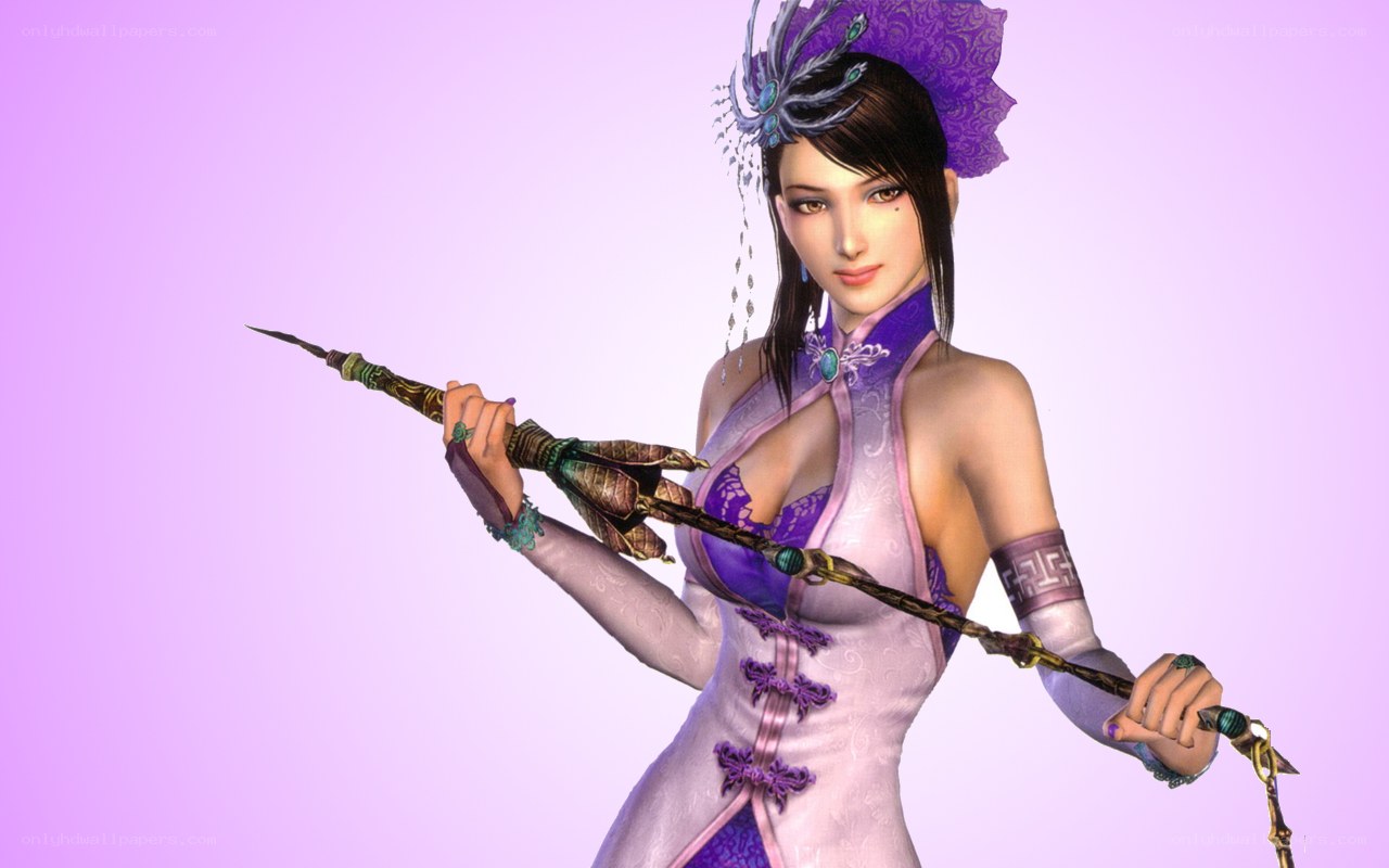 female warrior with spear