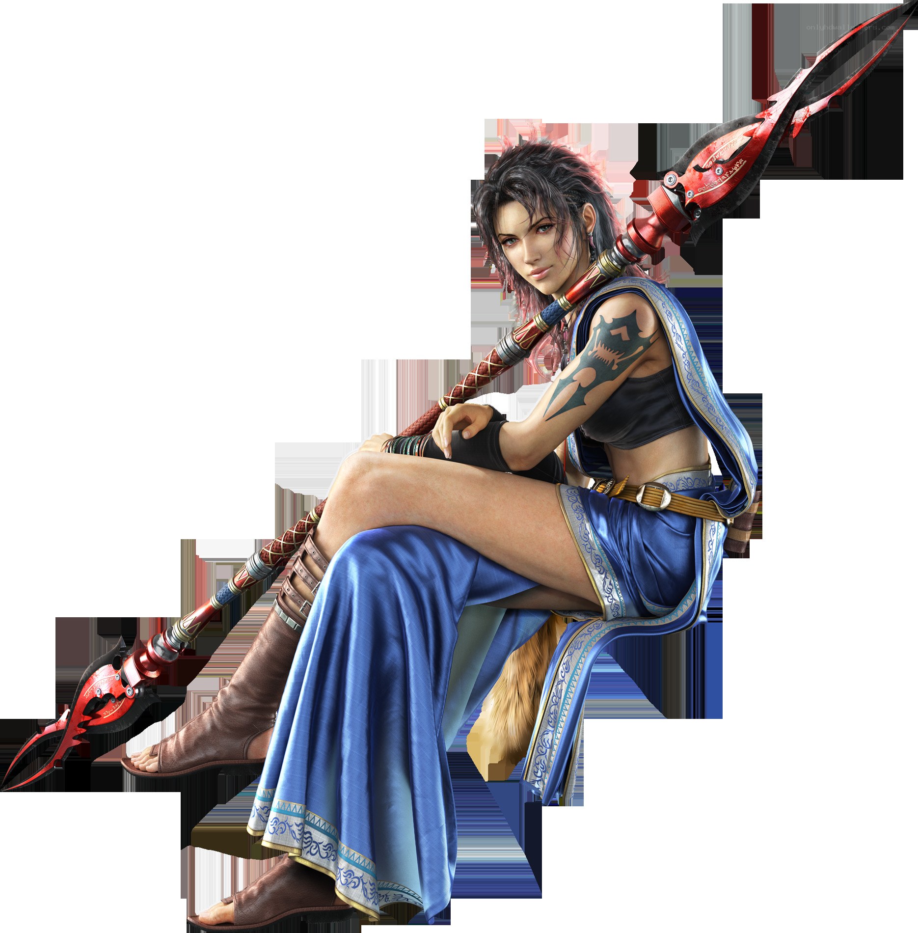 female warrior with spear