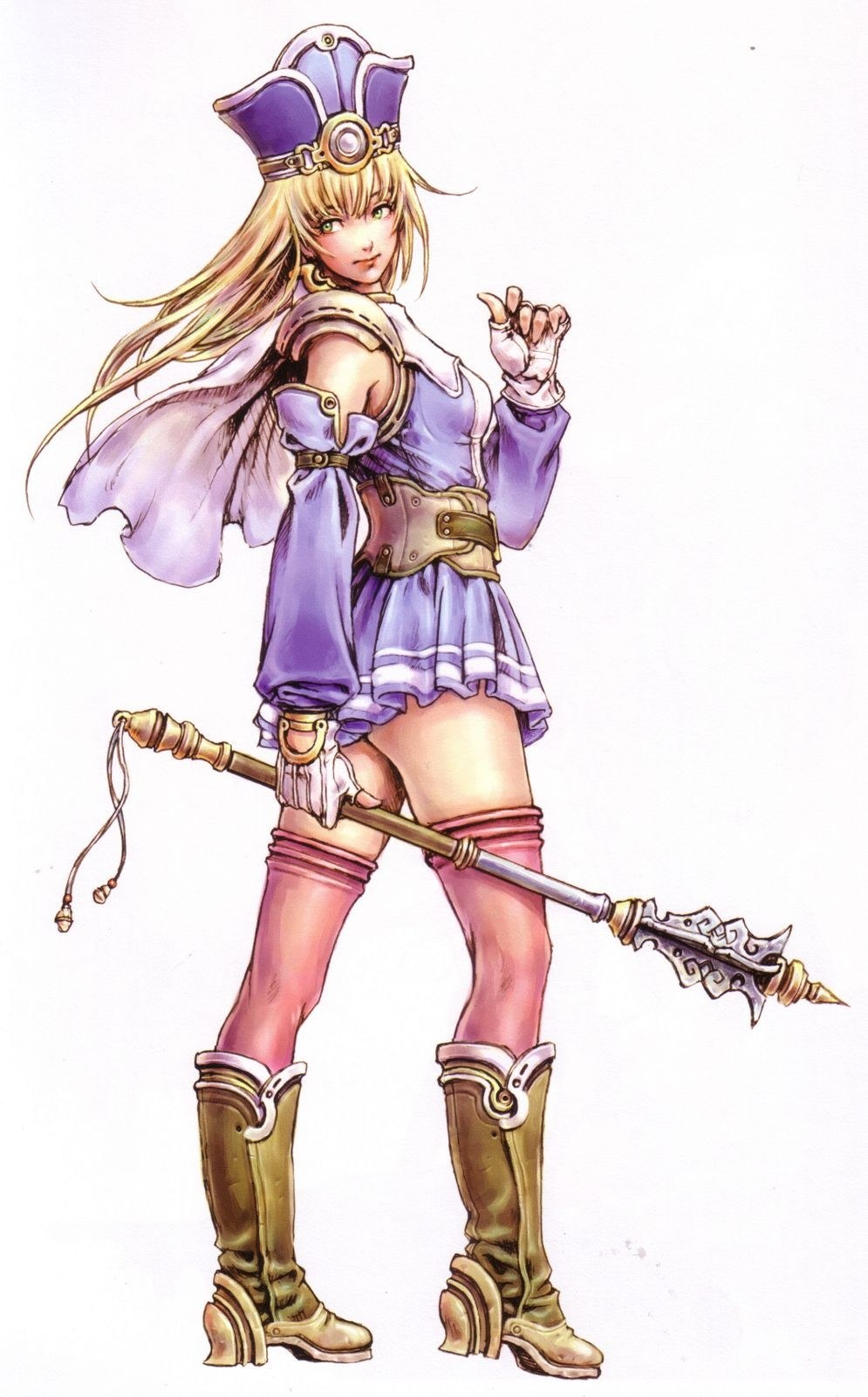 female warrior with spear