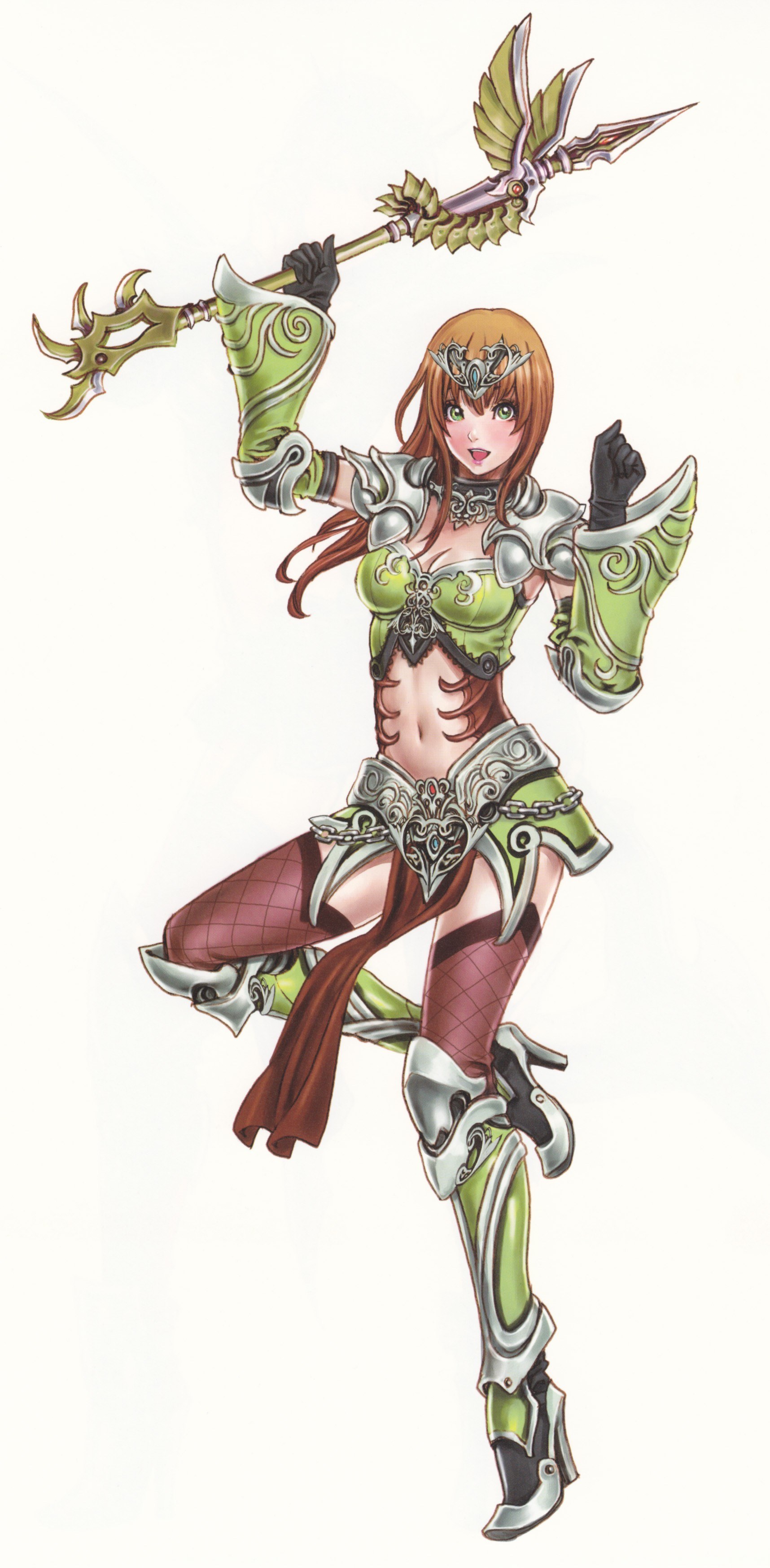 female warrior with spear