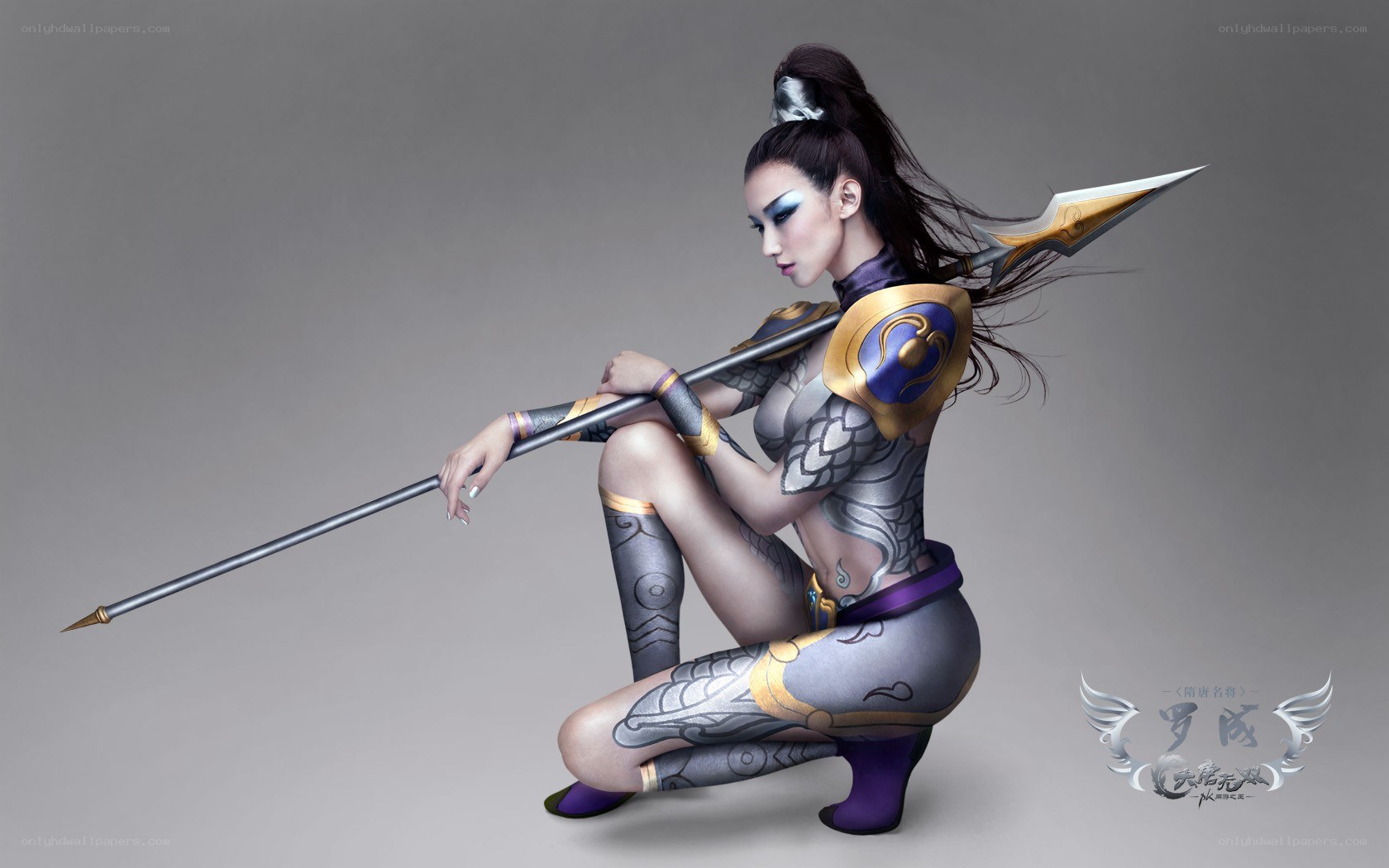 female warrior with spear