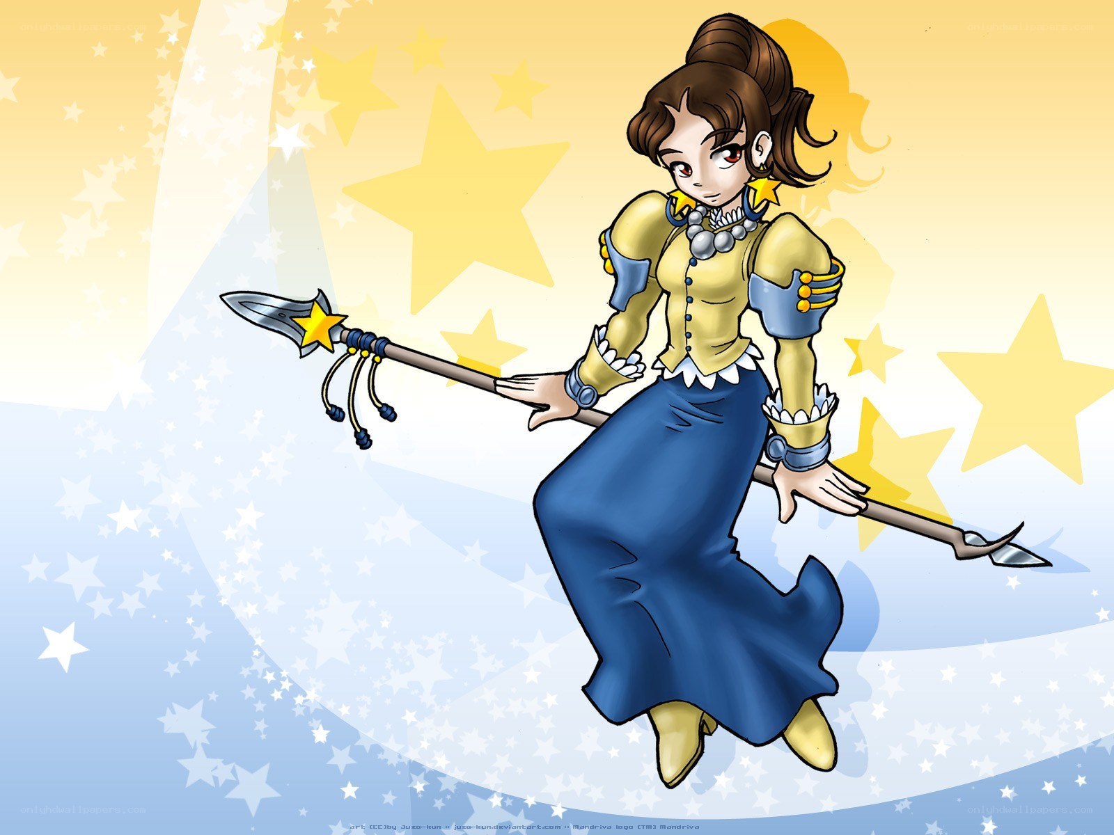 female warrior with spear