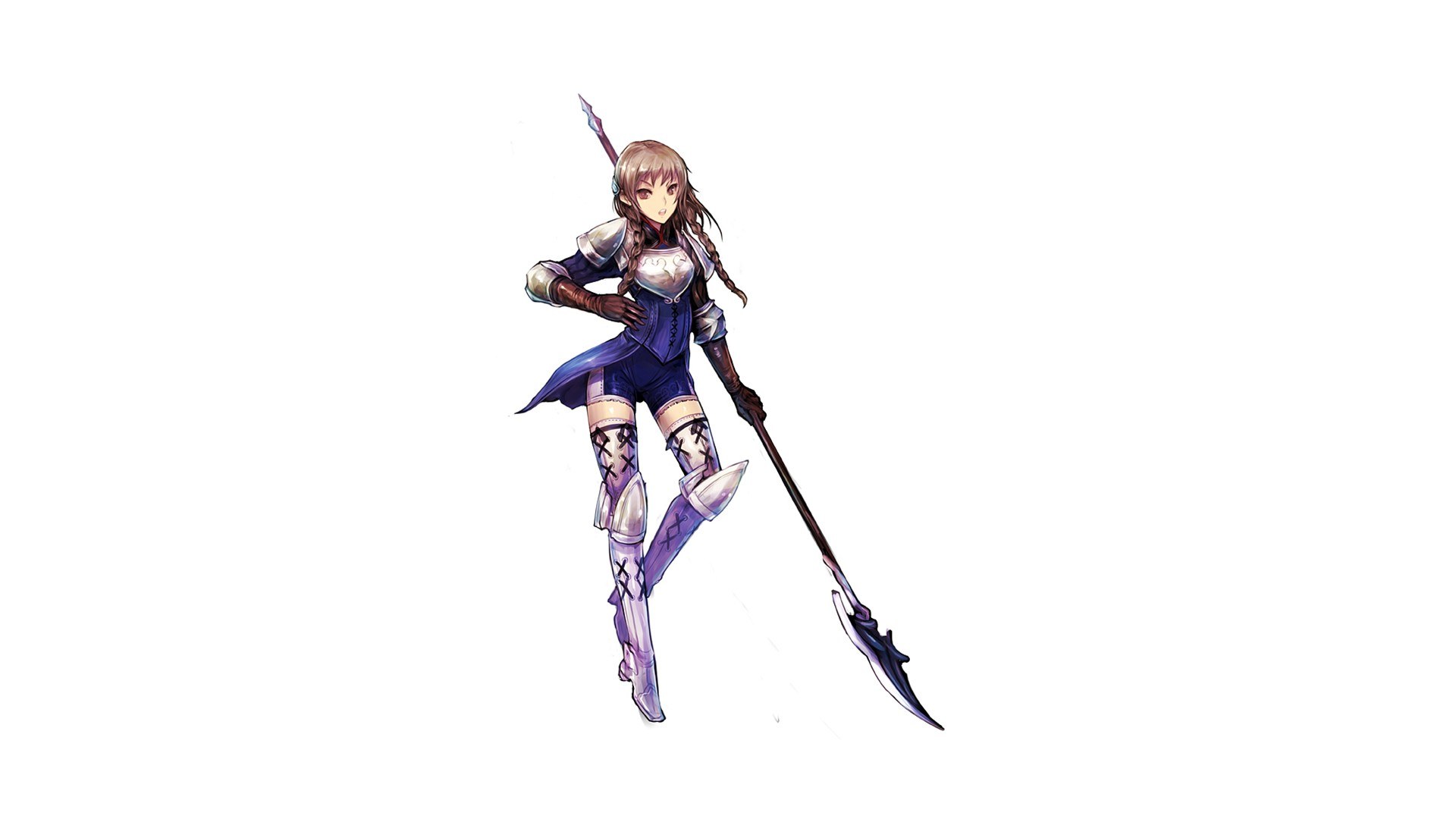 female warrior with spear