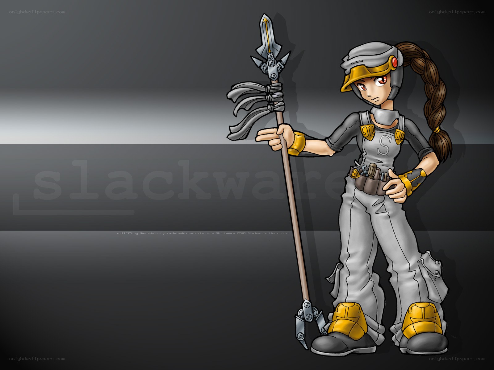 female warrior with spear