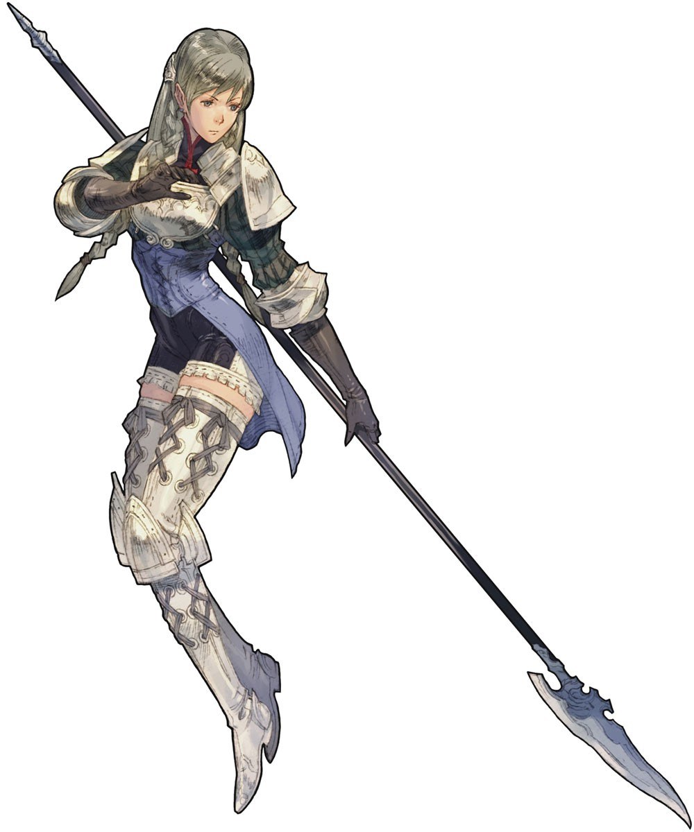 female warrior with spear