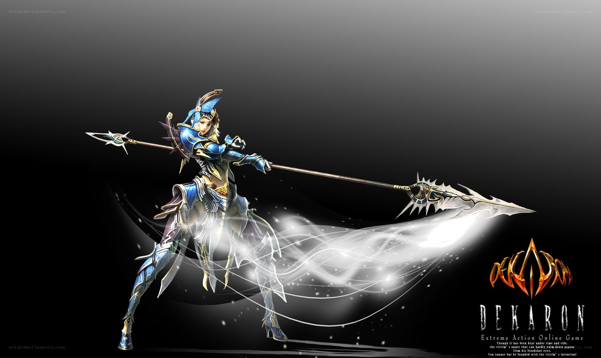 female warrior with spear