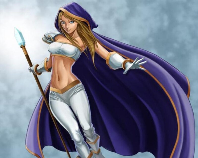 female warrior with spear