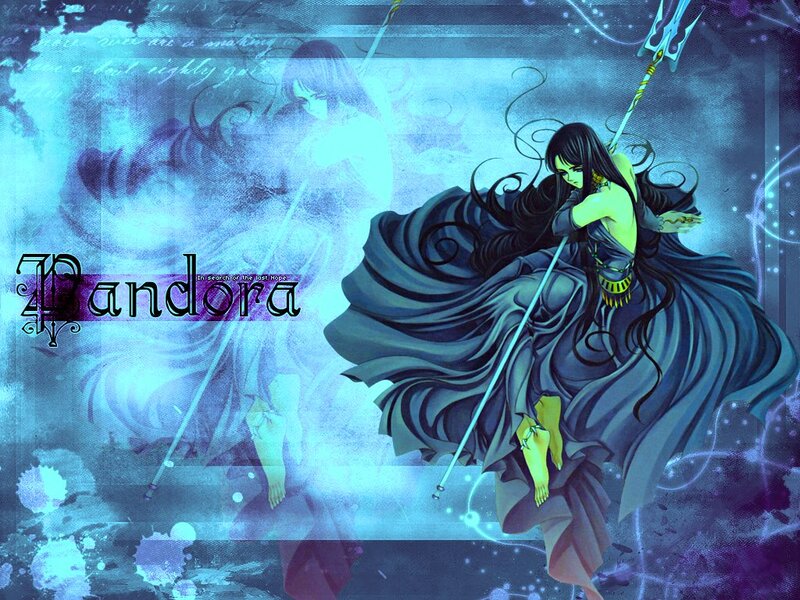 Female Warrior with Spear — Blue, Dramatic, Anime, Long Hair