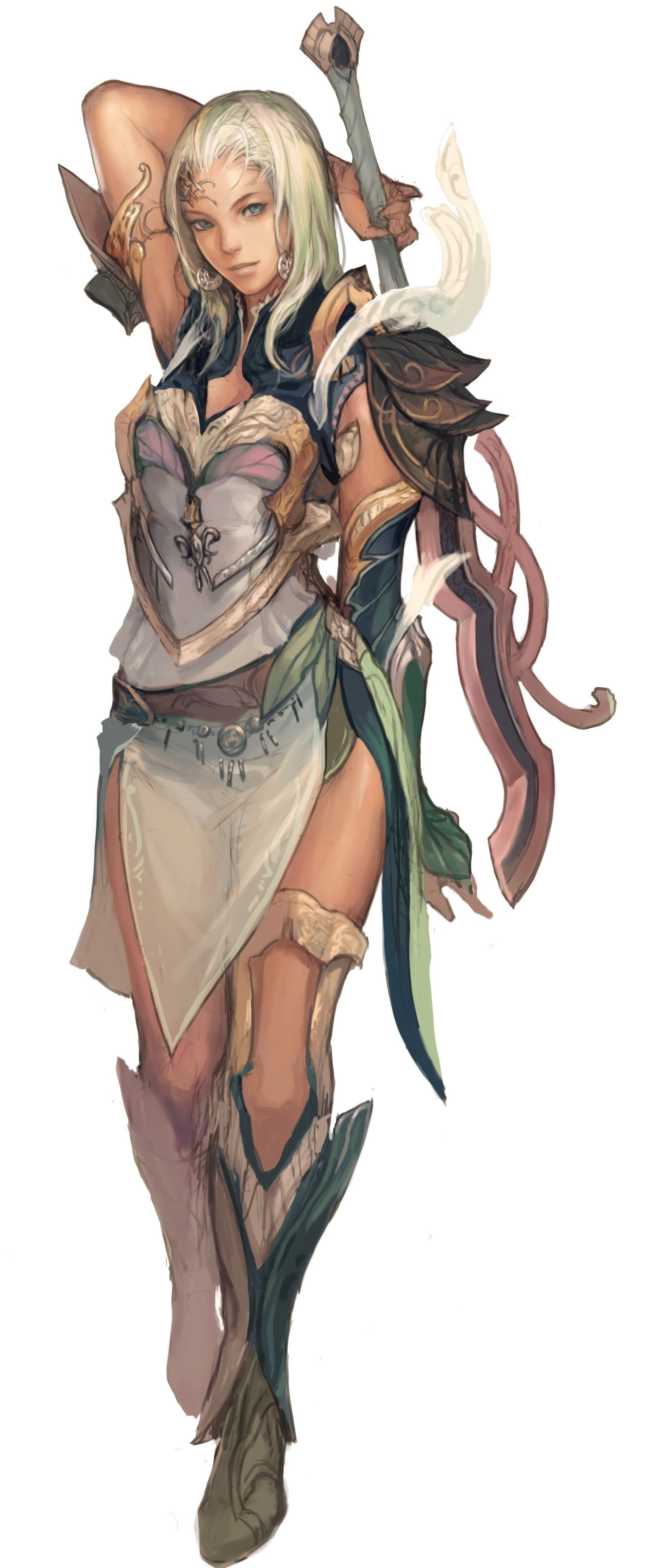 female warrior with sword