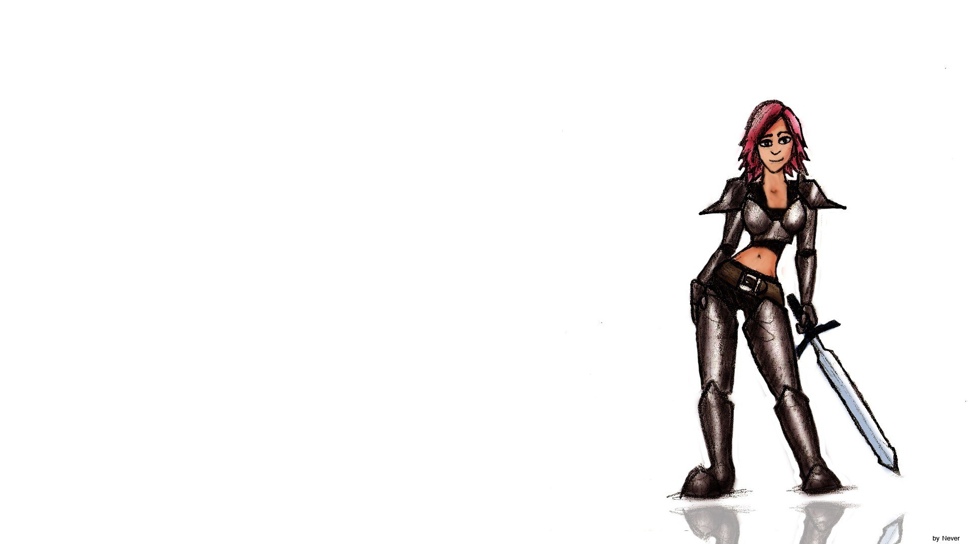 female warrior with sword