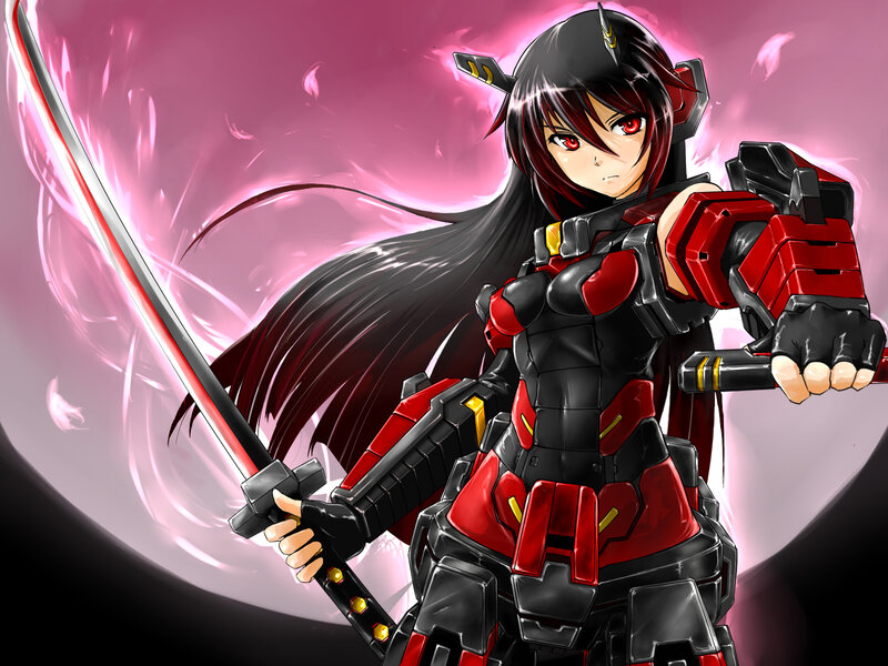 female warrior with sword