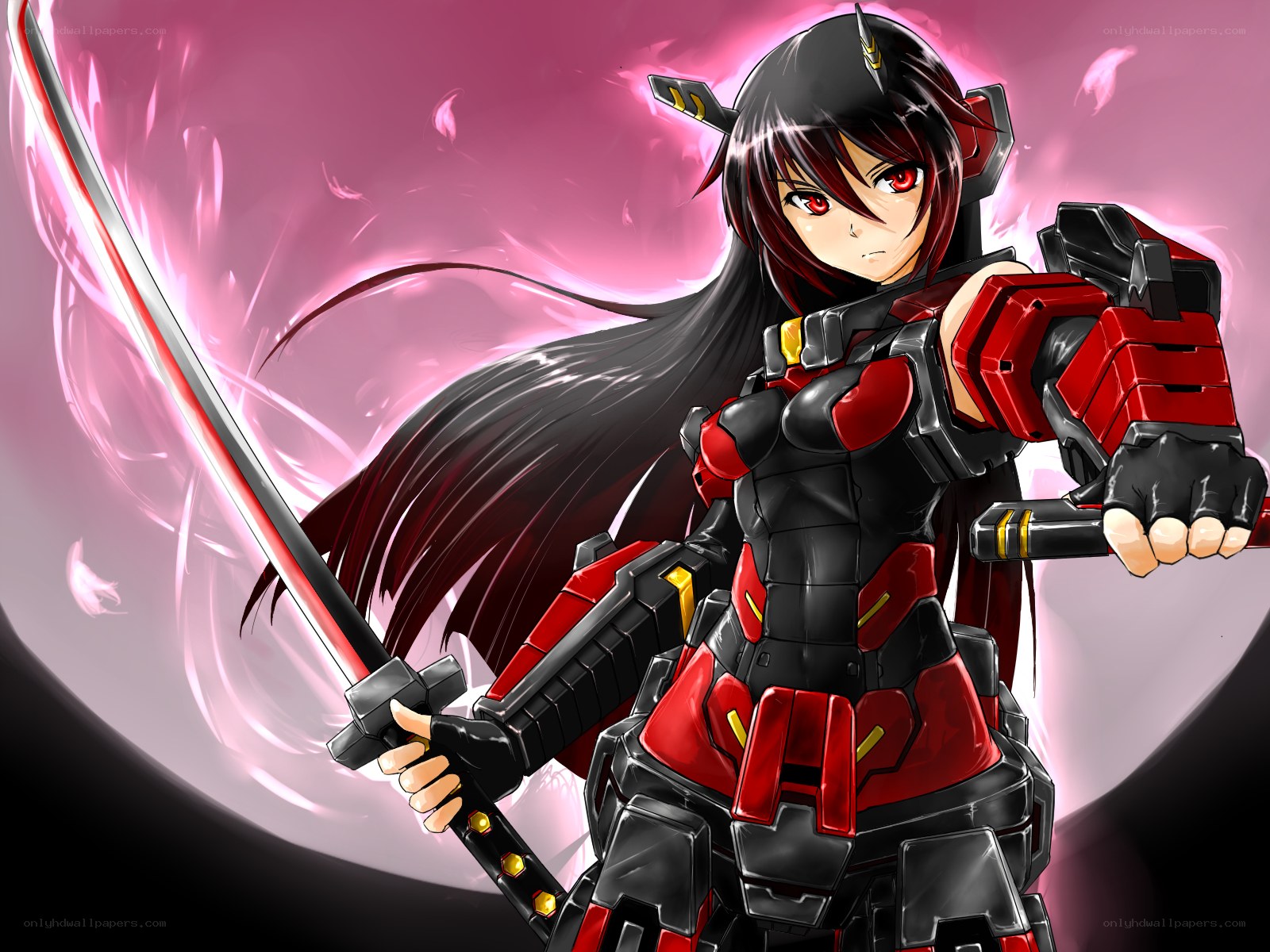 female warrior with sword