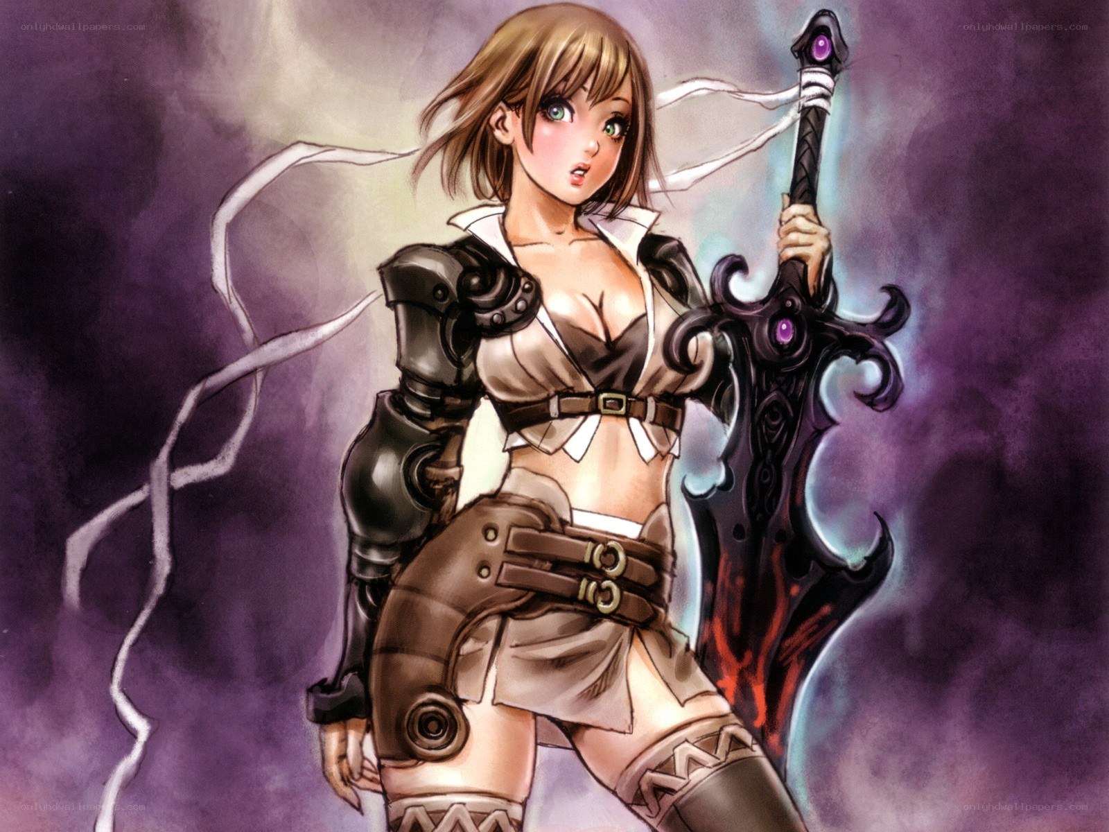 female warrior with sword