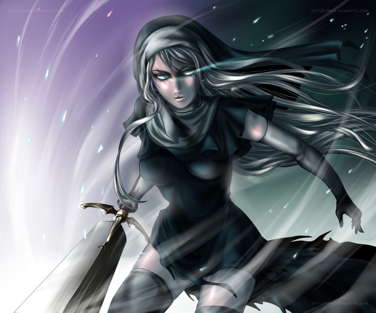 female warrior with sword