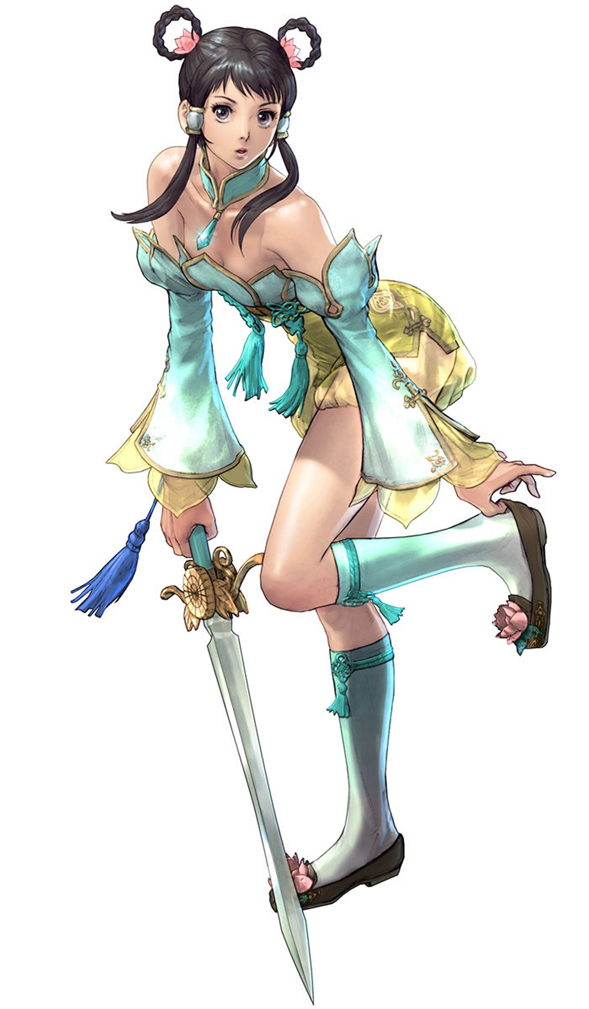 female warrior with sword