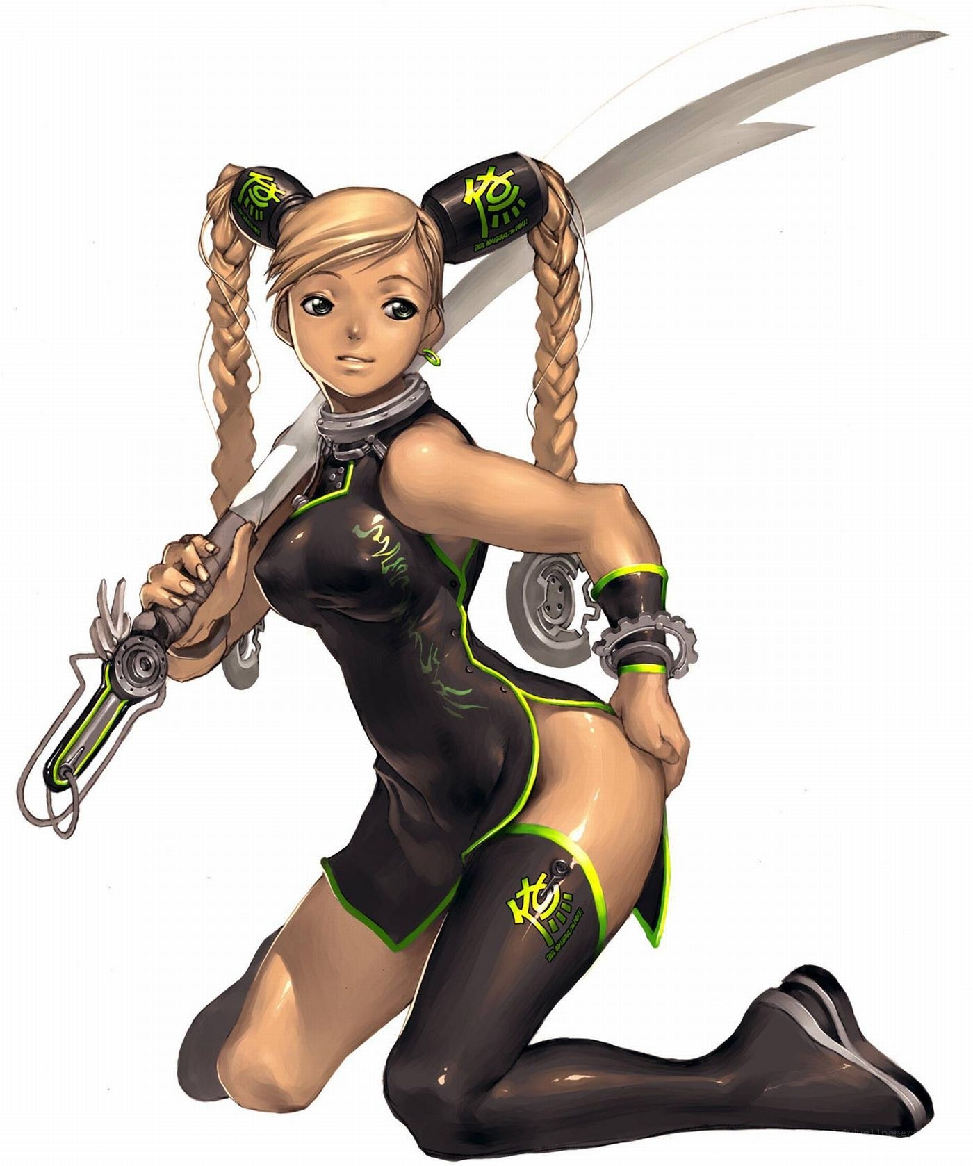 female warrior with sword
