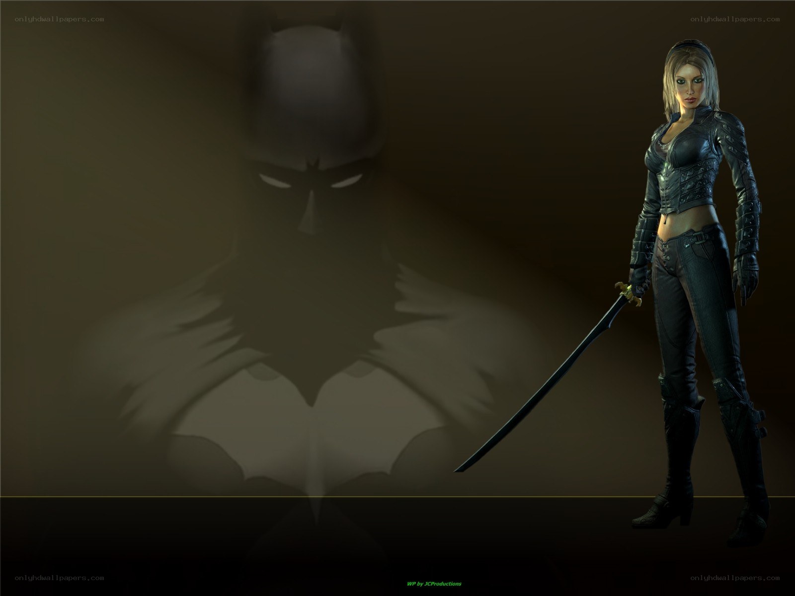 female warrior with sword