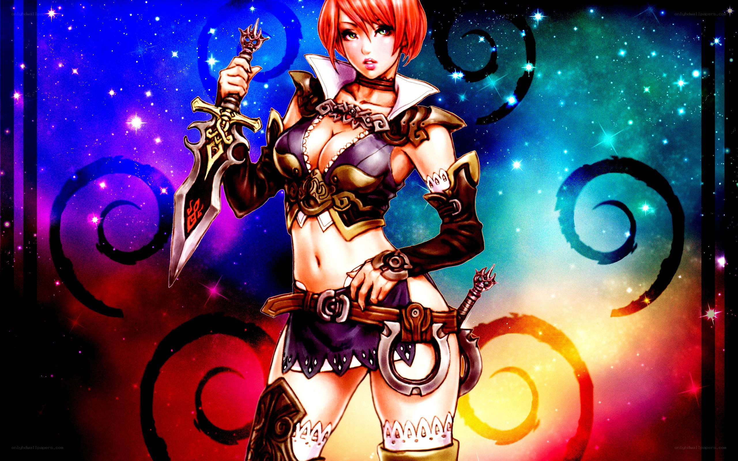 female warrior with sword