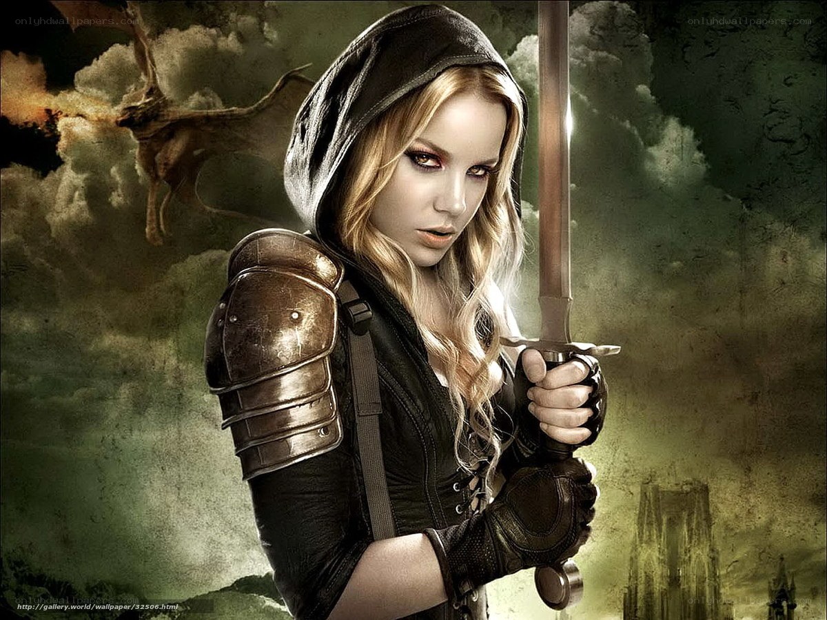 female warrior with sword