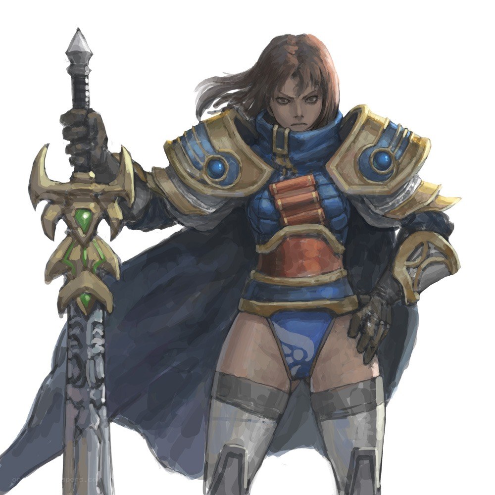 female warrior with sword