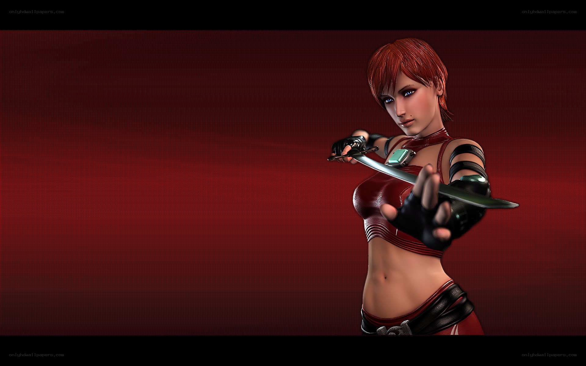 female warrior with sword