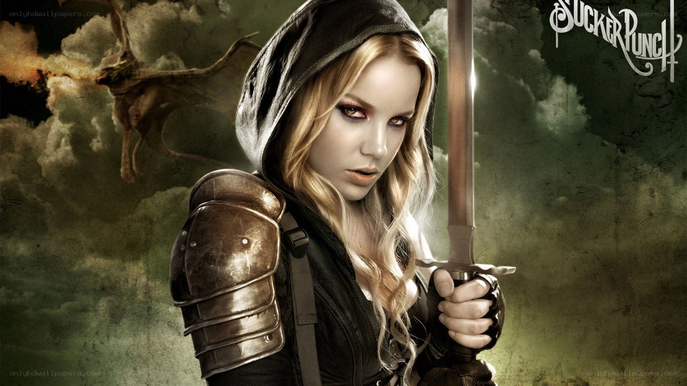female warrior with sword