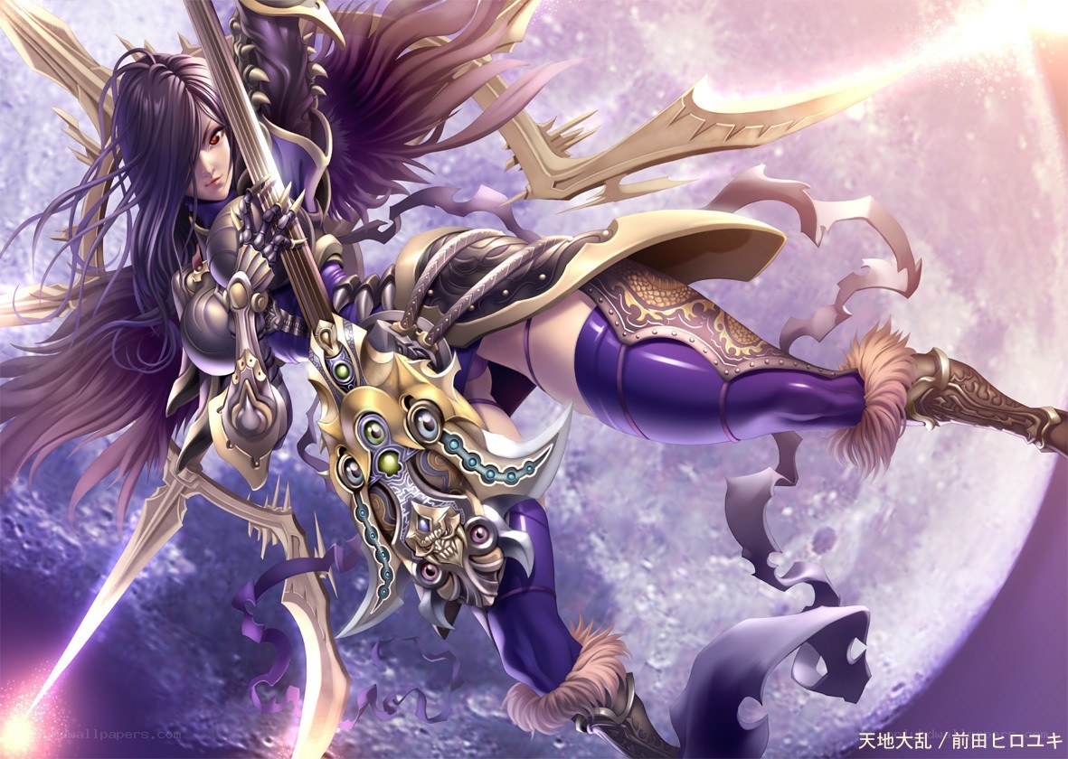 female warrior with sword