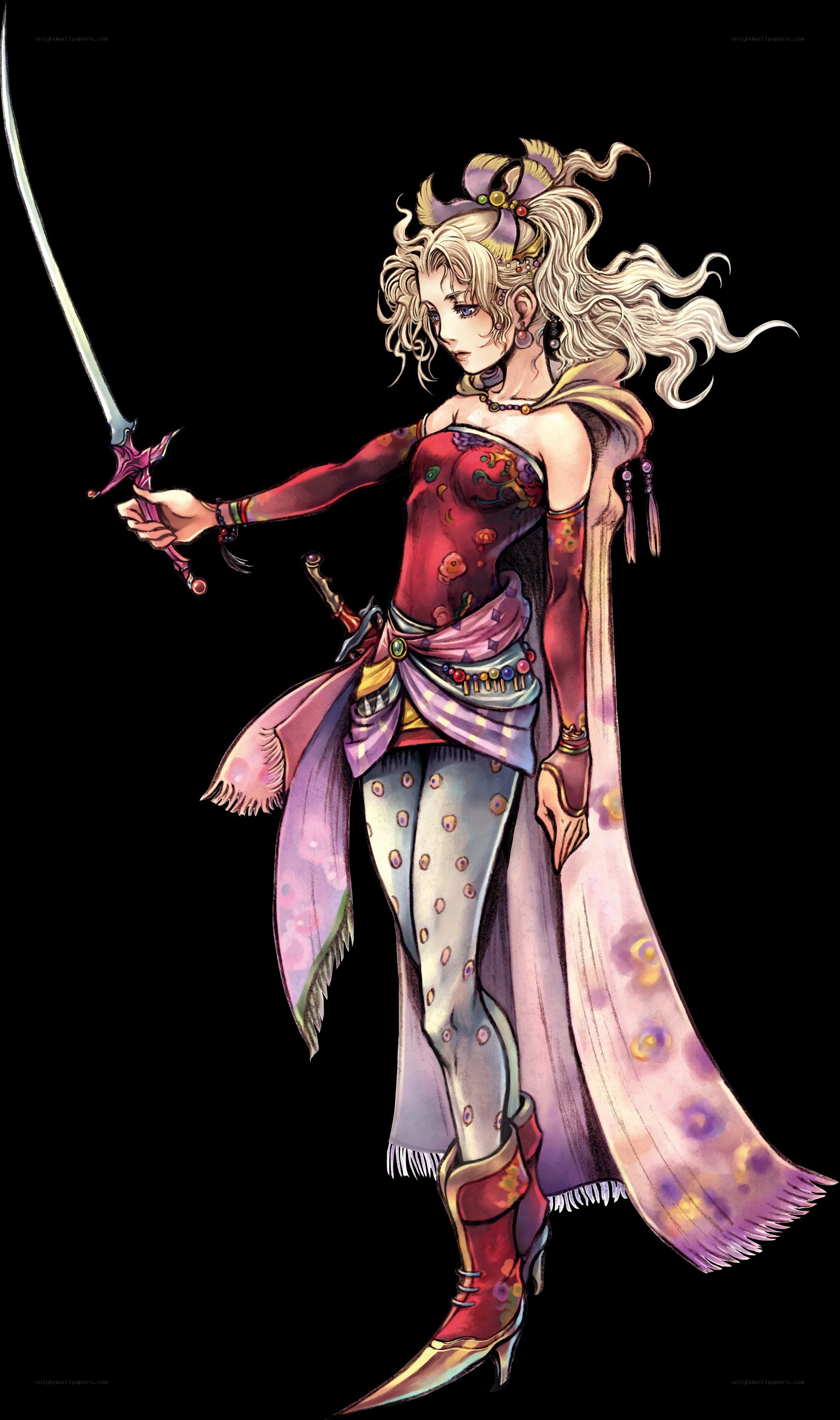 female warrior with sword