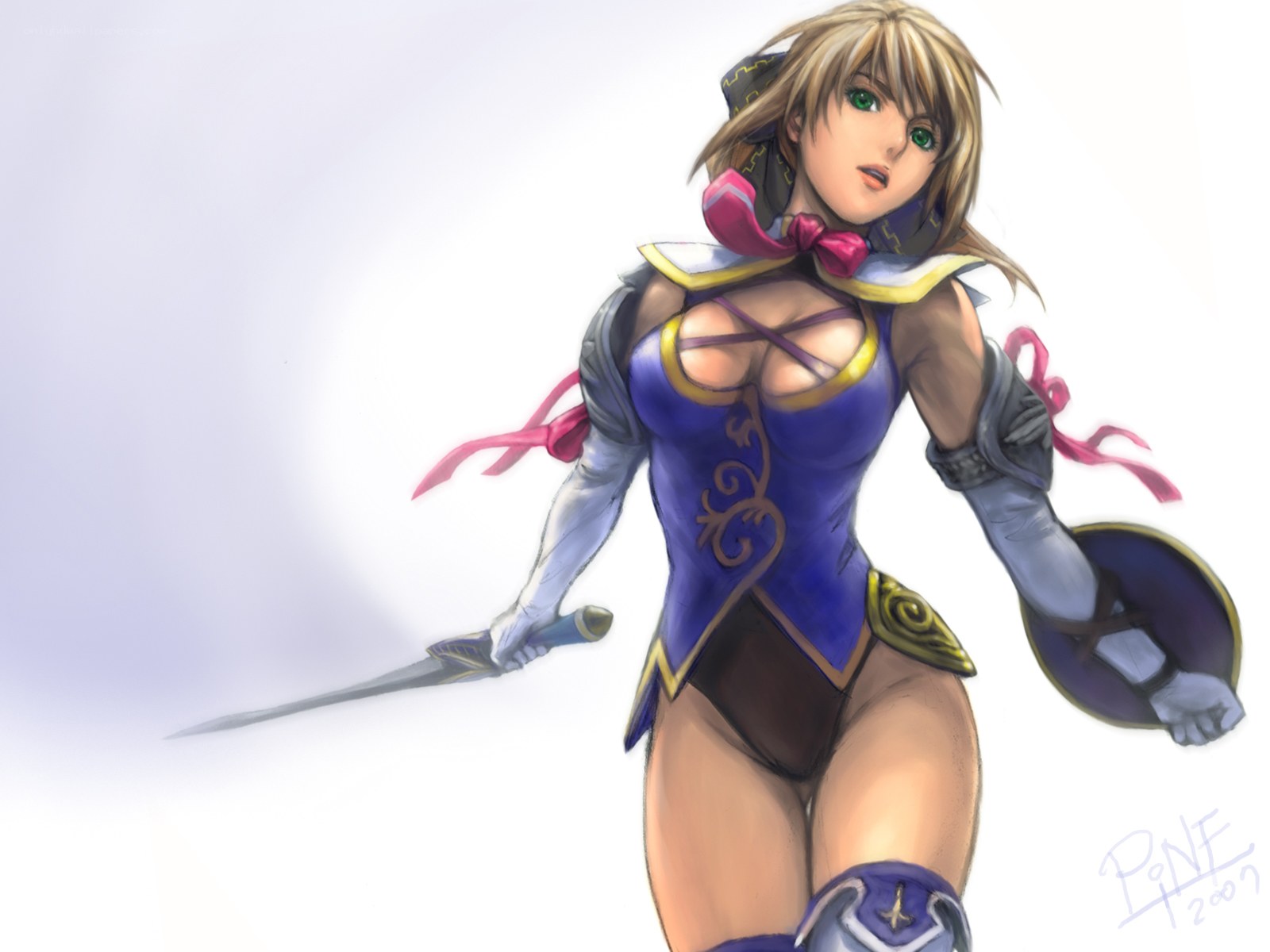 female warrior with sword