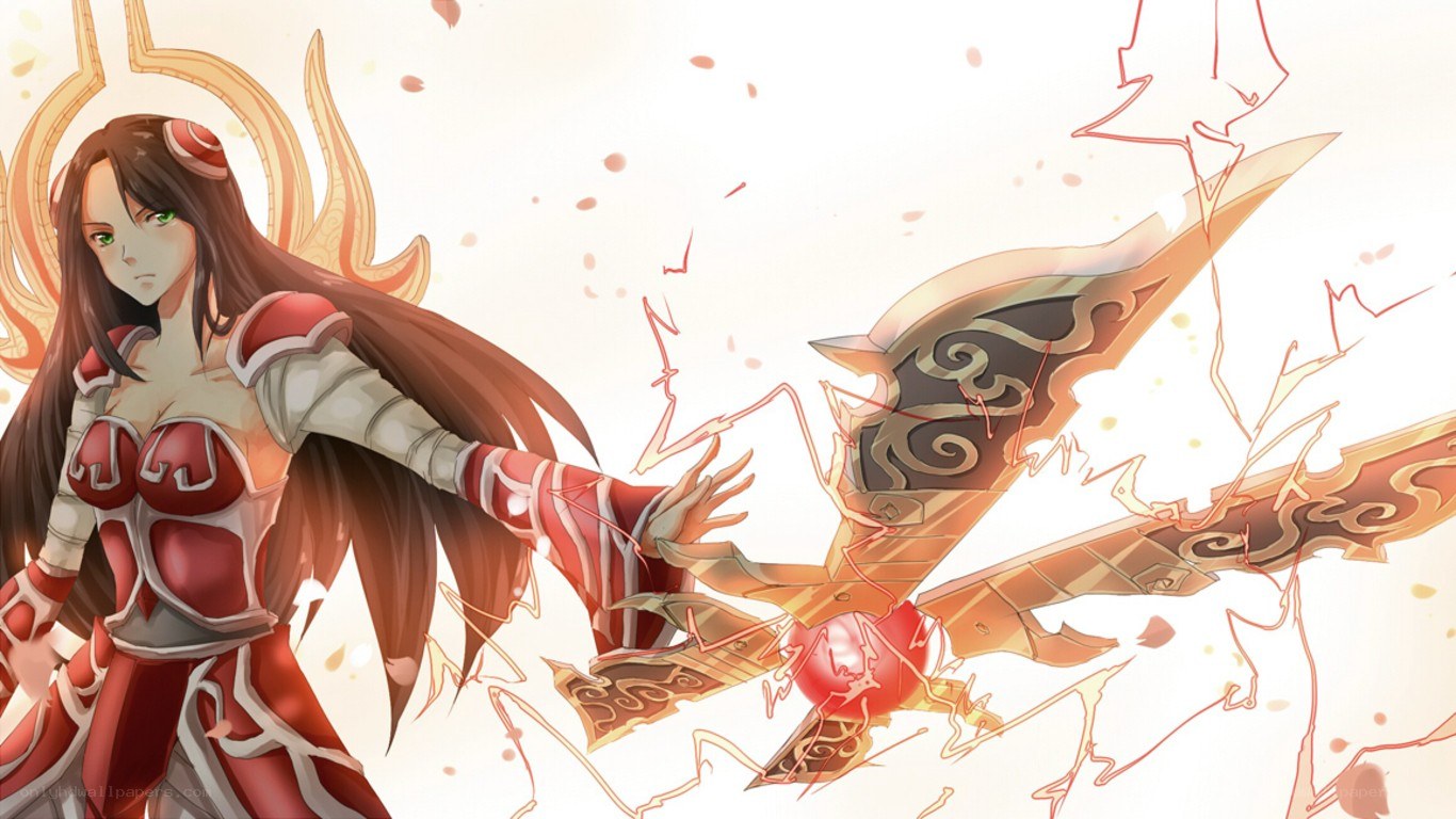female warrior with sword