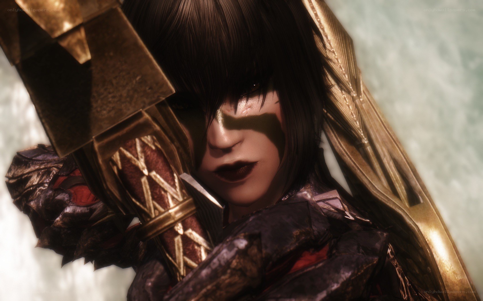 female warrior with sword