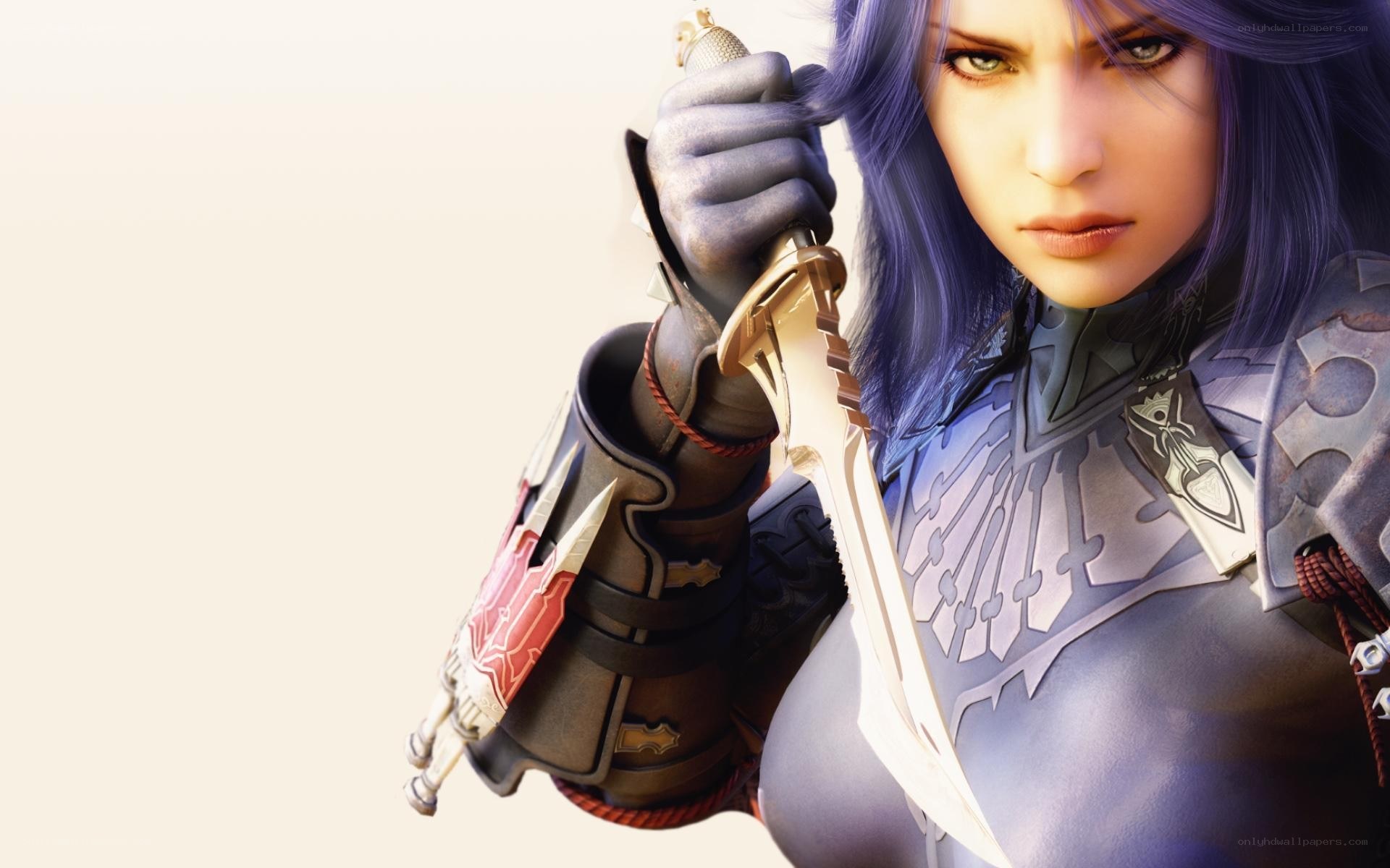 female warrior with sword