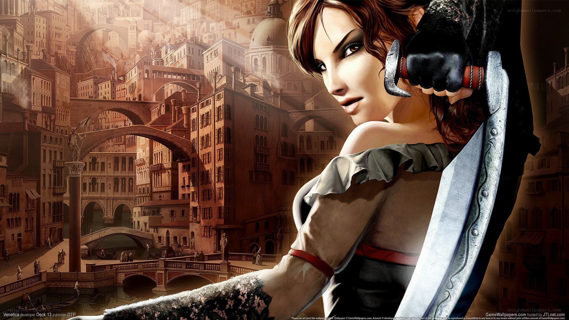 female warrior with sword