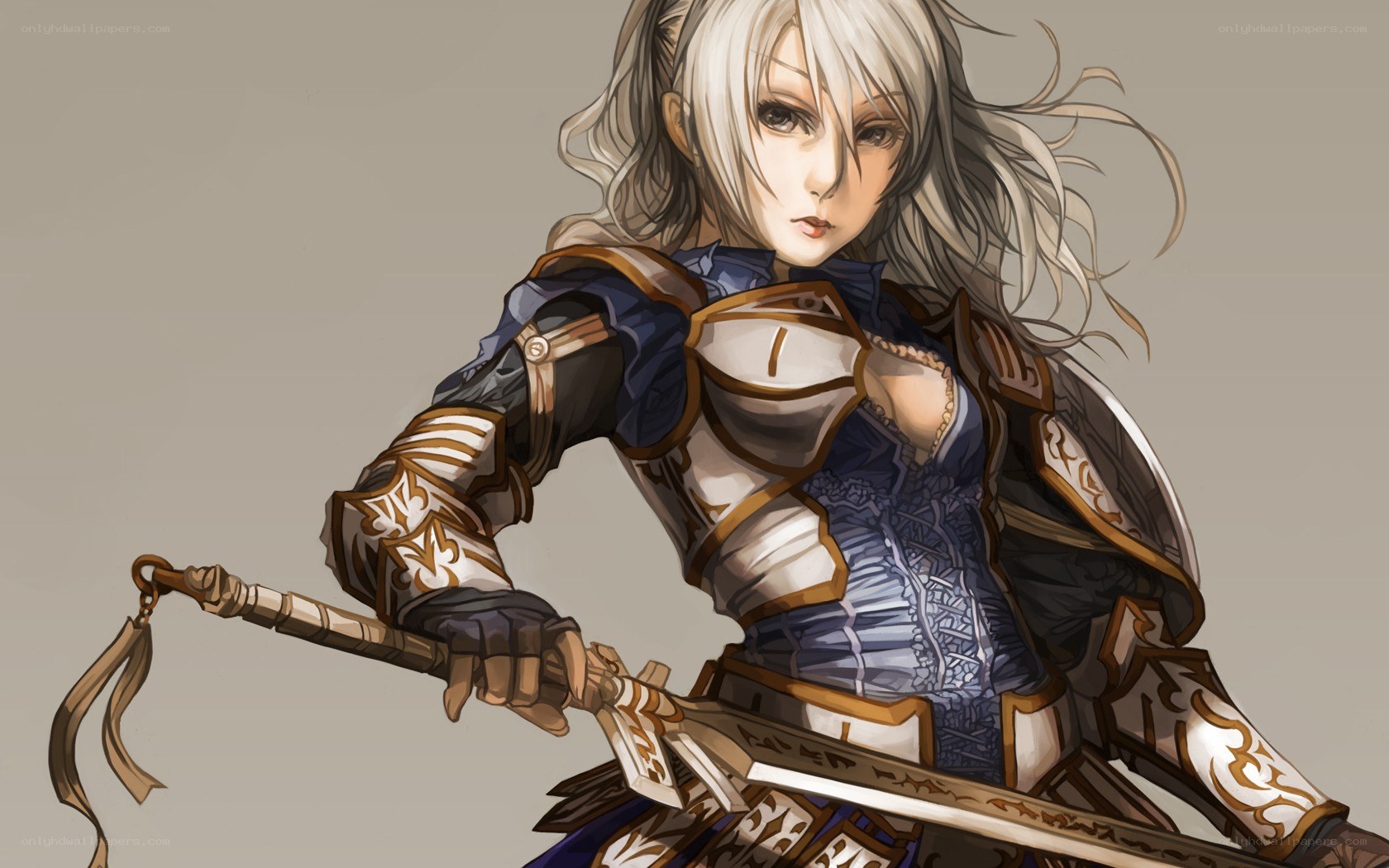 female warrior with sword