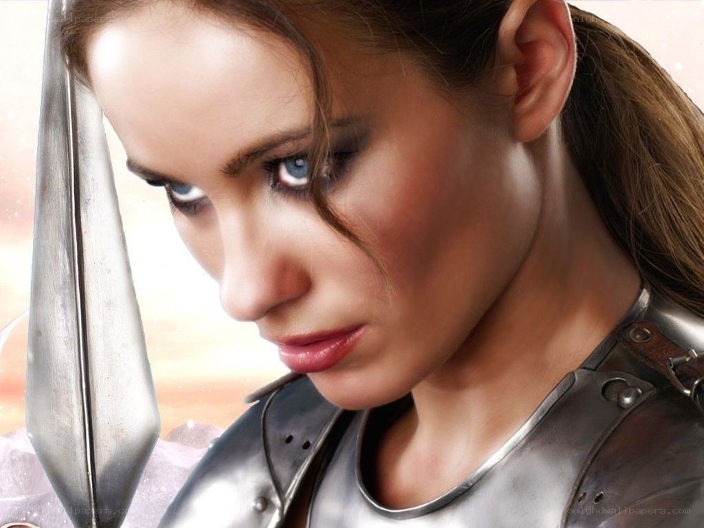 female warrior with sword