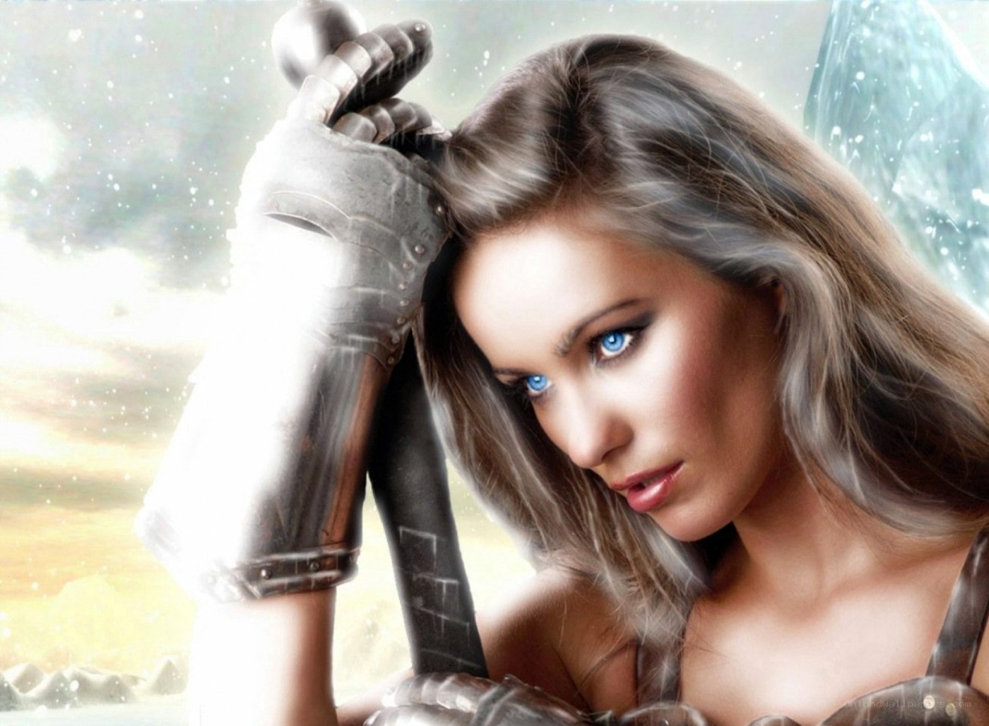 female warrior with sword
