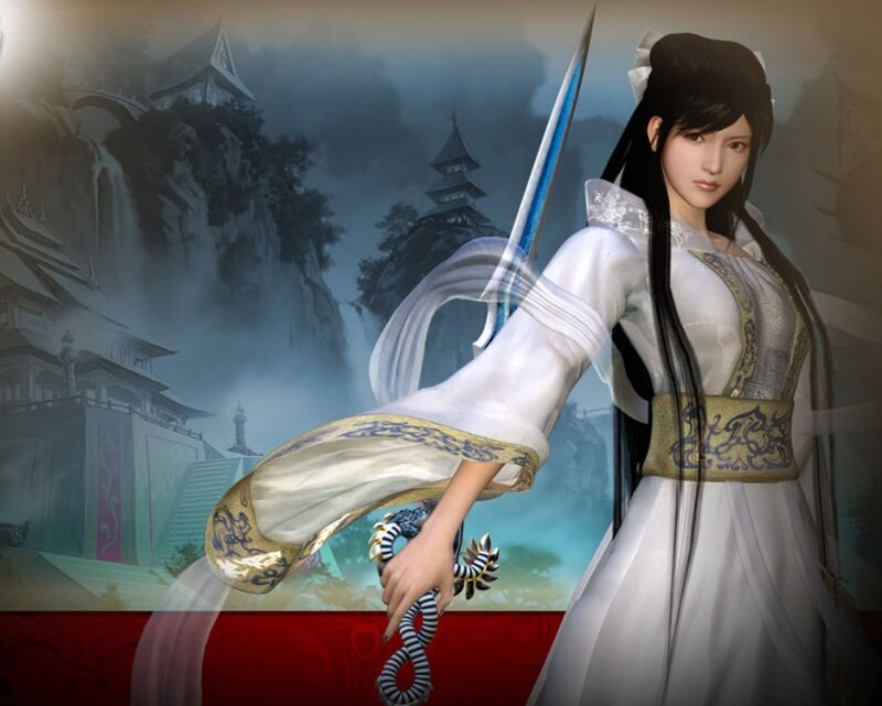 female warrior with sword