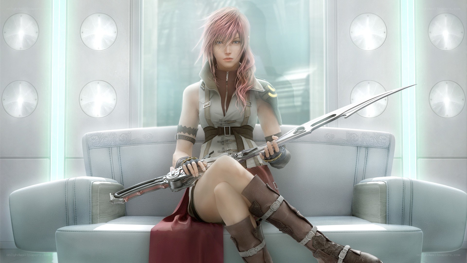 female warrior with sword
