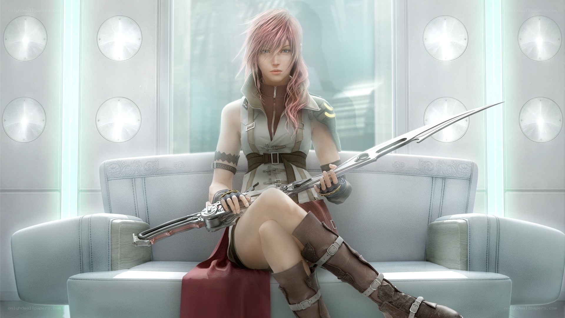 female warrior with sword